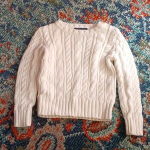 Ralph Lauren off-white cable knit sweater